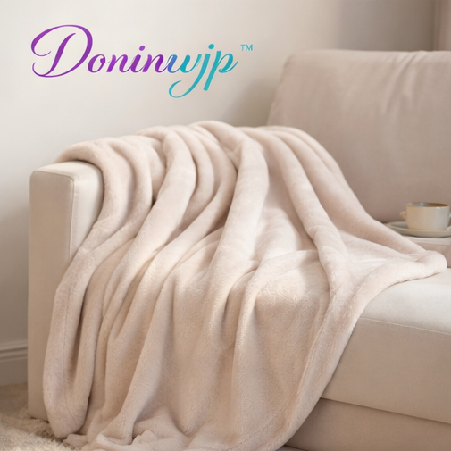 Doninwjp™ Soft Microfiber Plush Throw Blanket – Cozy & Warm