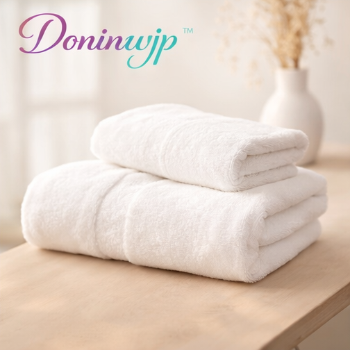 Doninwjp™ Soft Cotton Bath Towels – Set of 2 Absorbent Towels