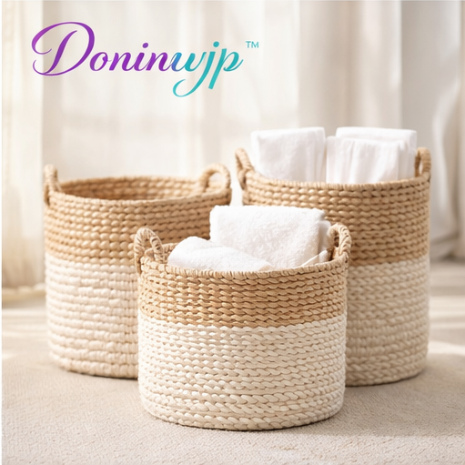 Doninwjp™ Stylish Woven Storage Basket Set – Set of 3